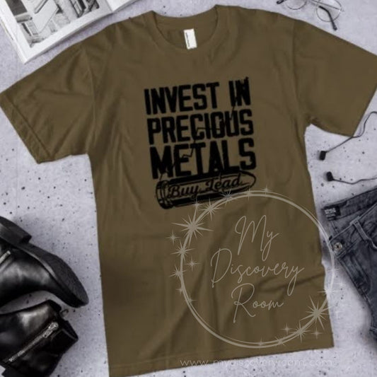 Invest in Precious Metals Graphic Tee - MyDiscoveryRoom
