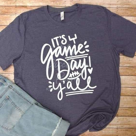 It's Game Day Y'all - football theme Graphic Tee - MyDiscoveryRoom