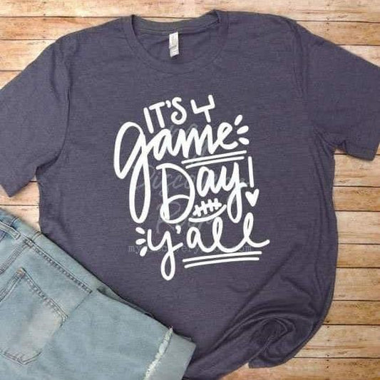 It's Game Day Y'all - football theme Graphic Tee - MyDiscoveryRoom