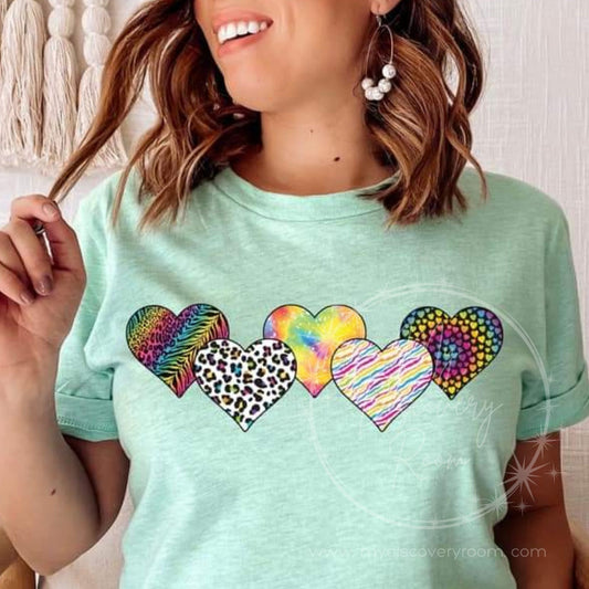 LF Pattern Hearts Graphic Tee - MyDiscoveryRoom