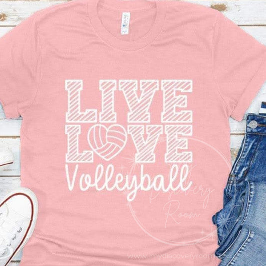 Live Love Volleyball Graphic Tee - MyDiscoveryRoom
