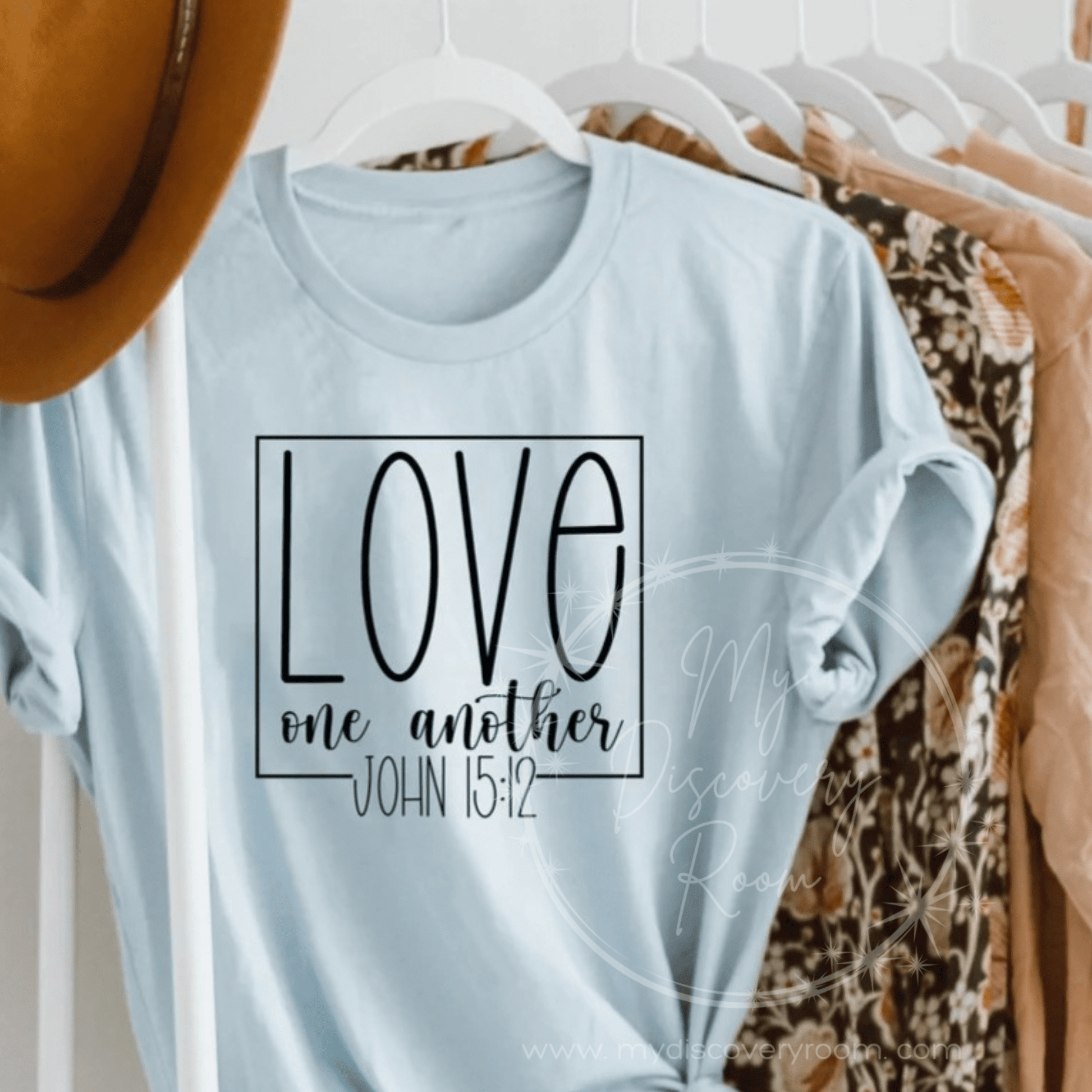 Love One Another John 15:12 Graphic Tee - MyDiscoveryRoom