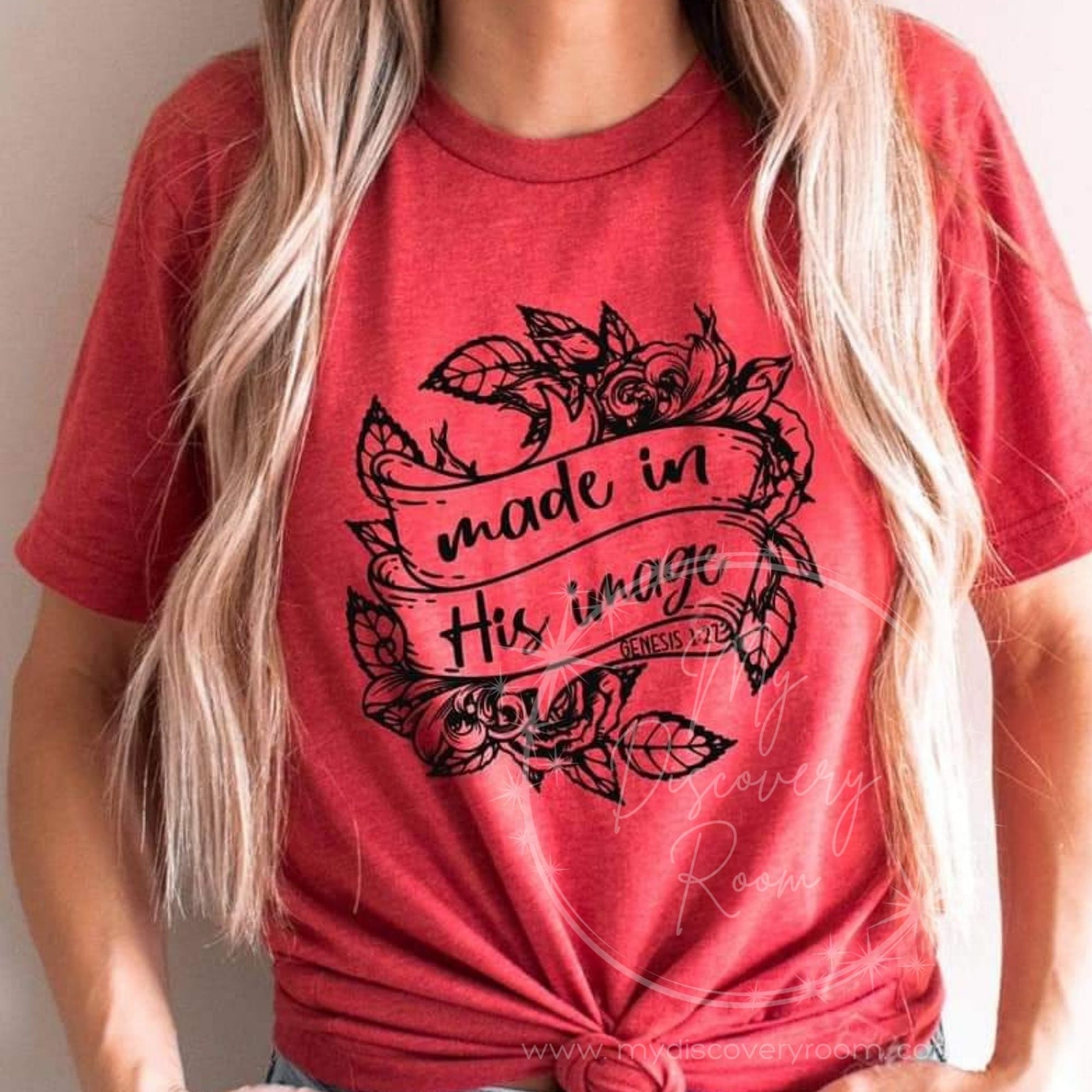 Made in His Image Genesis 1:2 Graphic Tee - MyDiscoveryRoom