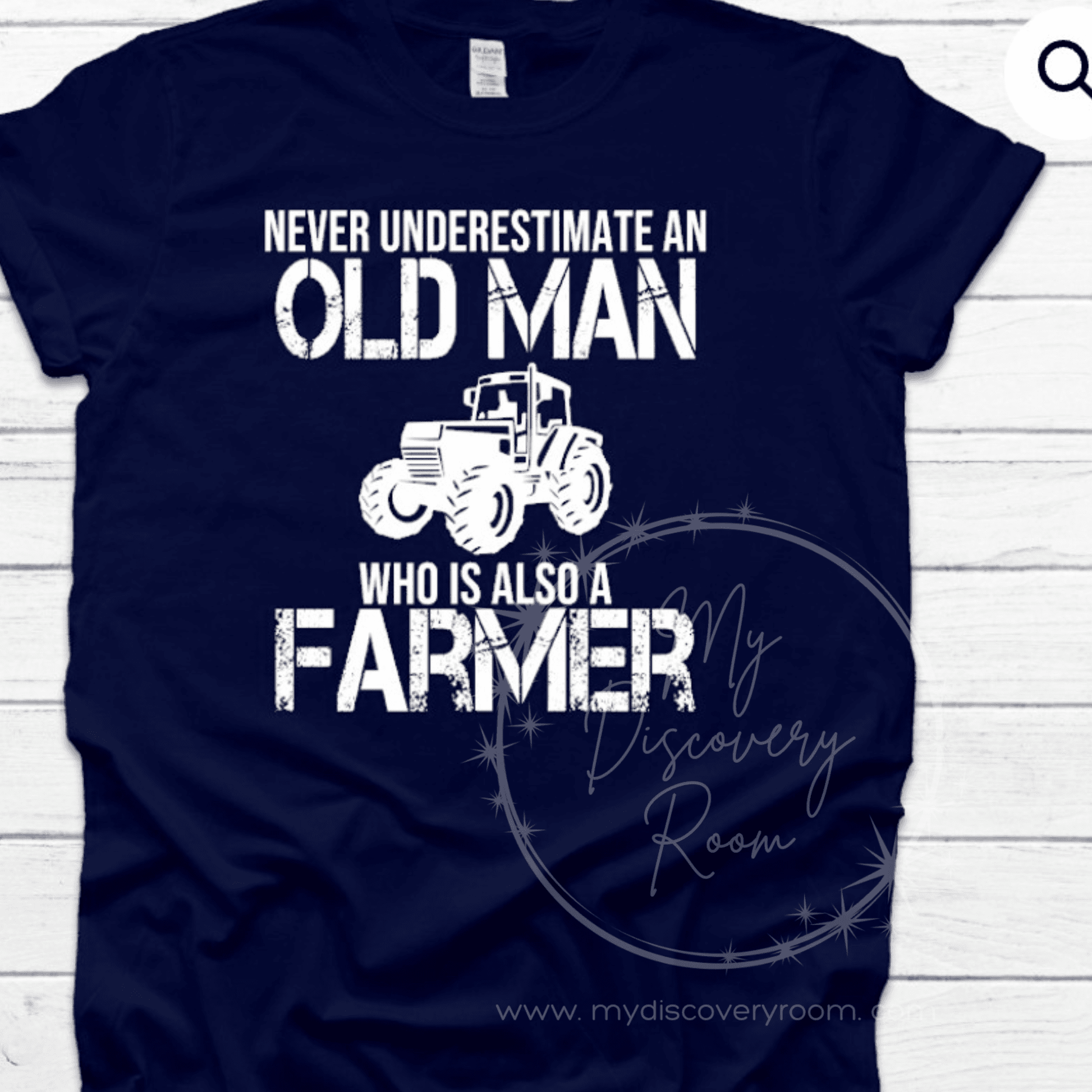 Never Underestimate an Old Farmer Graphic Tee - MyDiscoveryRoom