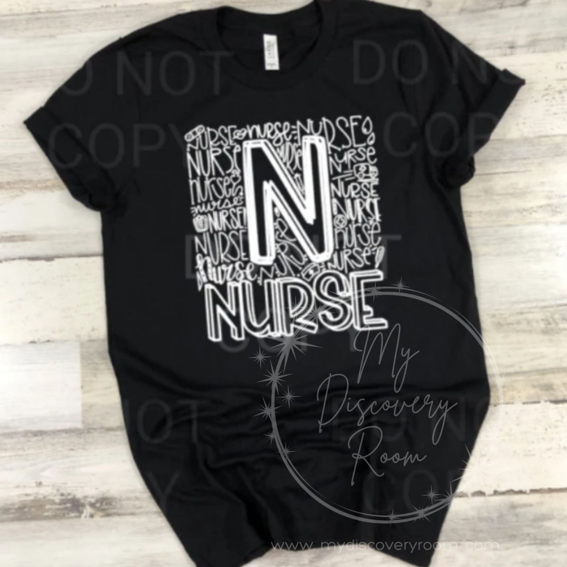 Nurse Typography Graphic Tee - MyDiscoveryRoom