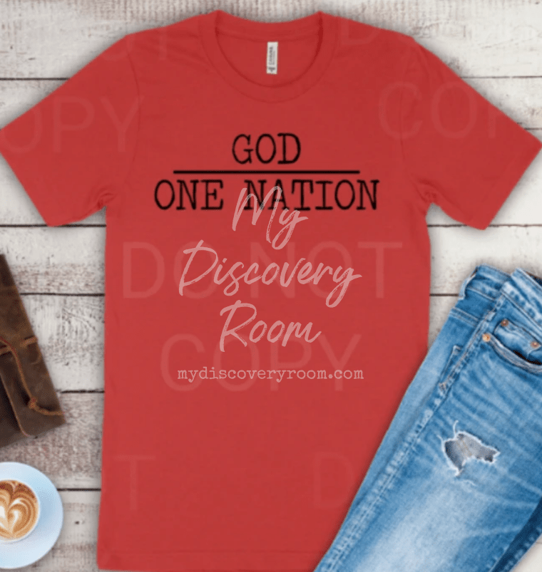 One Nation Under God Graphic Tee - MyDiscoveryRoom