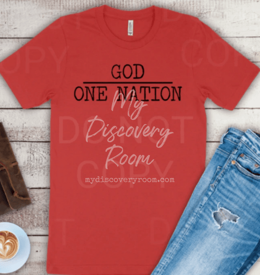 One Nation Under God Graphic Tee - MyDiscoveryRoom