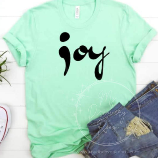 ;oy Semicolon Graphic Tee - MyDiscoveryRoom