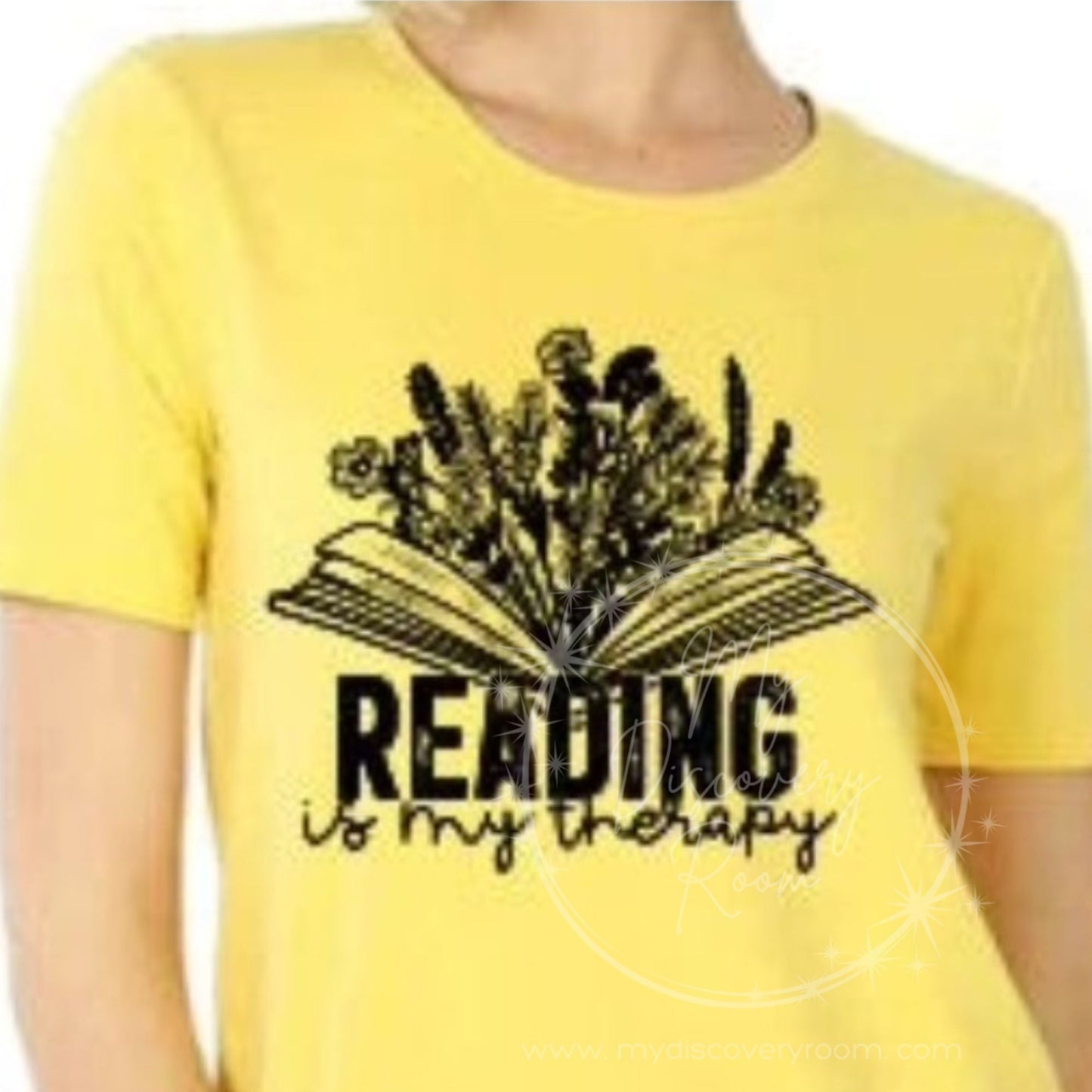 Reading Is My Therapy Graphic Tee - MyDiscoveryRoom