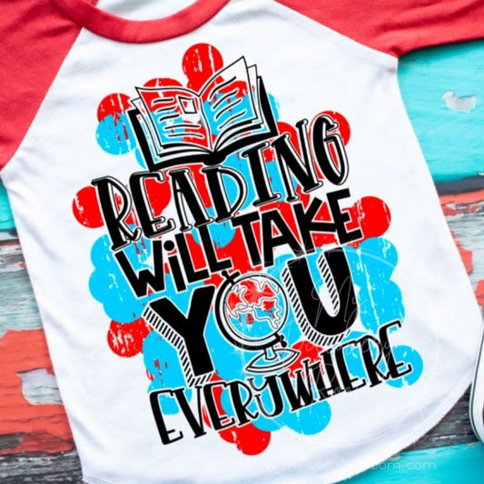 Reading Will Take You Everywhere Graphic Tee - MyDiscoveryRoom