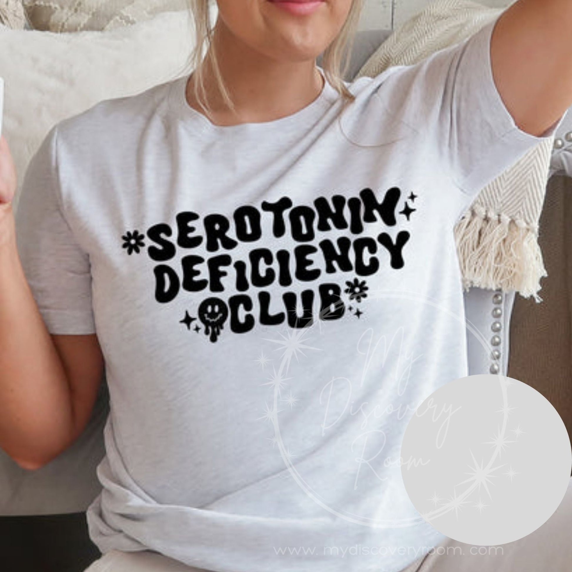 Serotonin Deficiency Club Graphic Tee - MyDiscoveryRoom