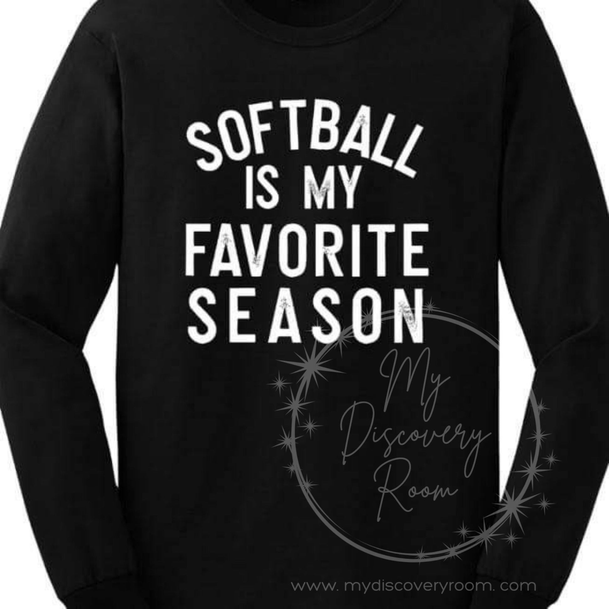 Softball Is My Favorite Season Graphic Tee - MyDiscoveryRoom