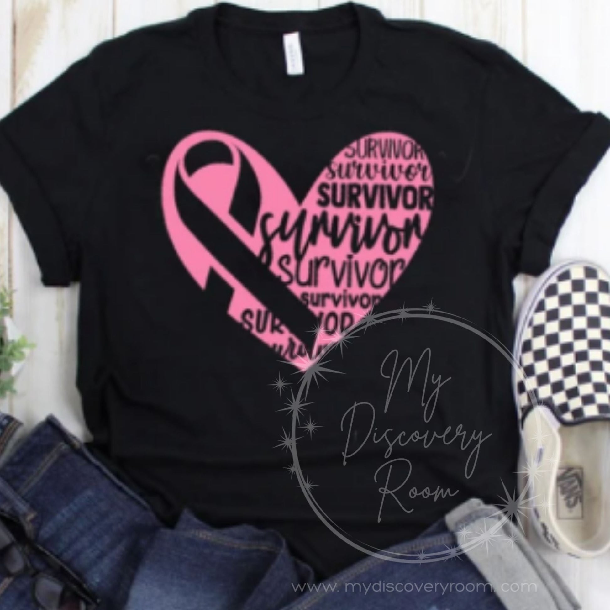 Survivor Heart Graphic Tee - MyDiscoveryRoom