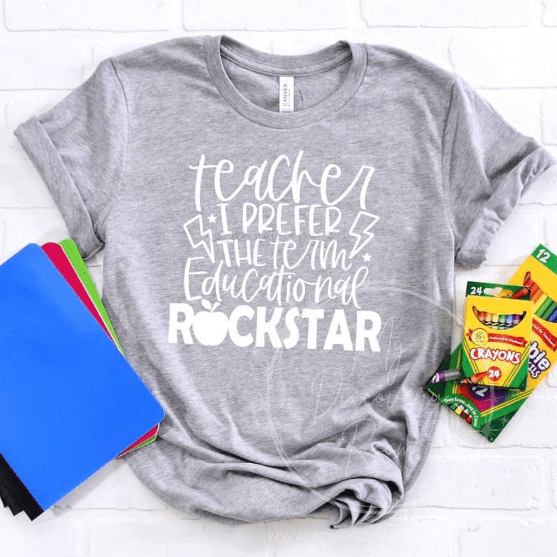 Teacher Educational Rockstar Graphic Tee - MyDiscoveryRoom