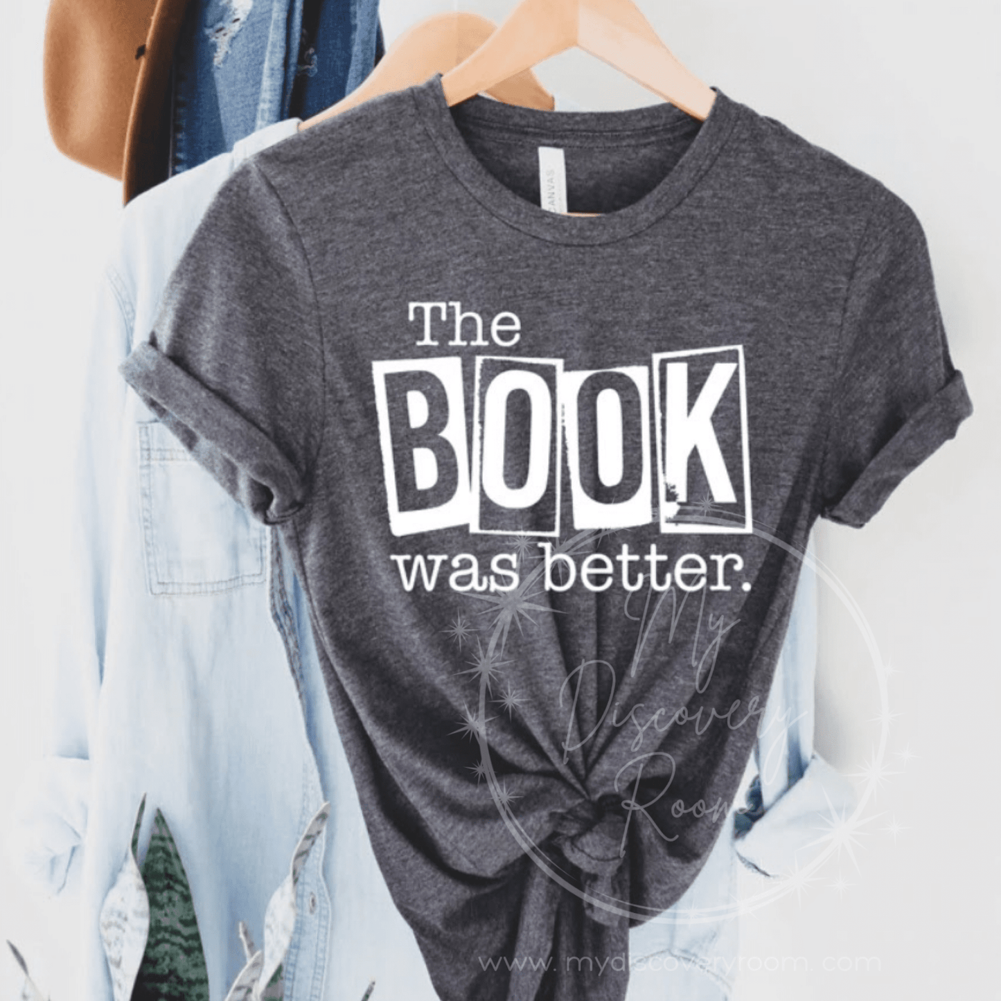 The Book Was Better White Ink Graphic Tee - MyDiscoveryRoom