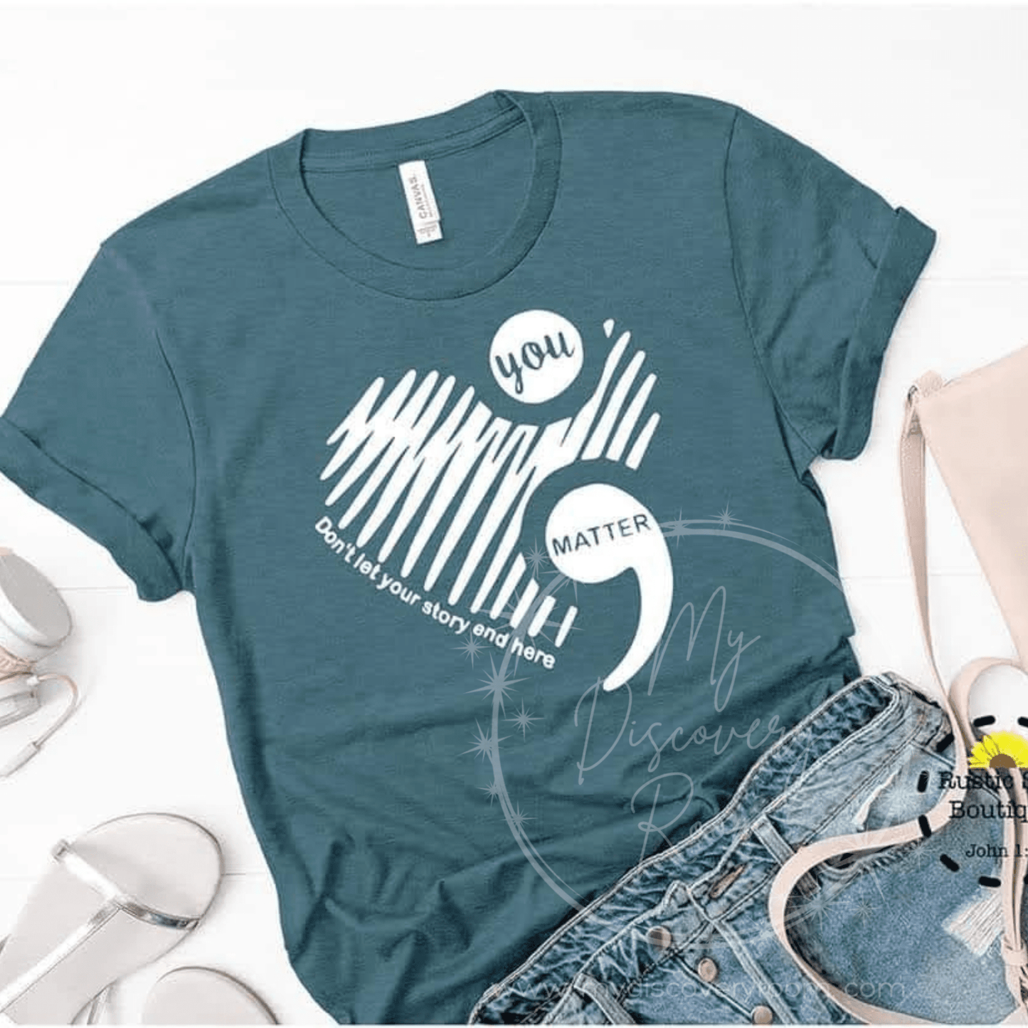 You Matter Semicolon Graphic Tee - MyDiscoveryRoom